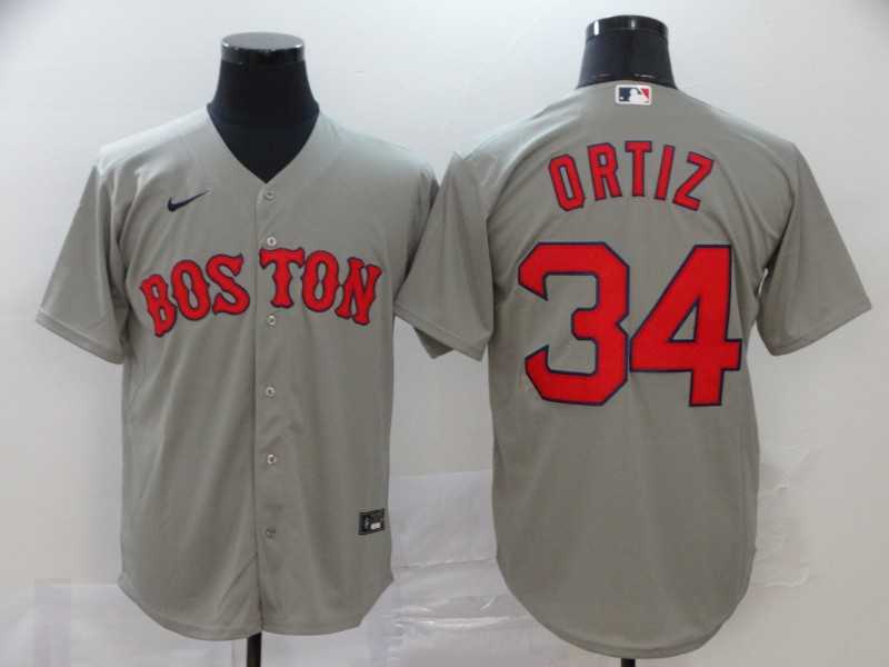 Red Sox 34 David Ortiz Gray 2020 Nike Cool Base Jersey,We sell and wholesale Red Sox 34 David Ortiz Gray 2020 Nike Cool Base Jersey on line form chian!